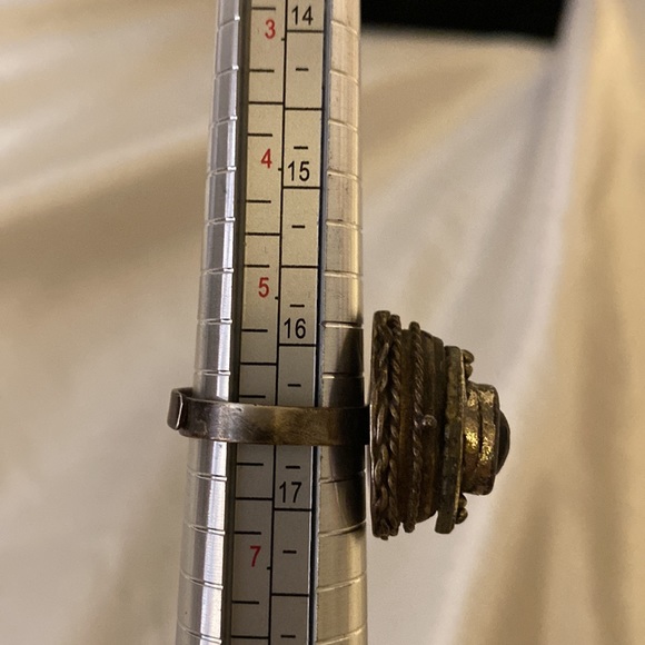 Vintage sterling silver poison ring - Picture 8 of 12